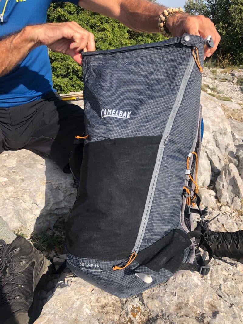 Sac à dos Camelbak M.U.L.E. Pro 14 Ibiza Blue/Orange 14L + Poche Crux 3L